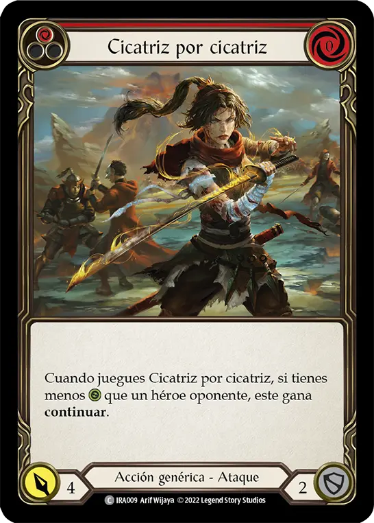 Card: Scar for a Scar (red)