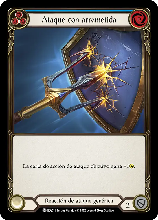 Card: Lunging Press (blu)