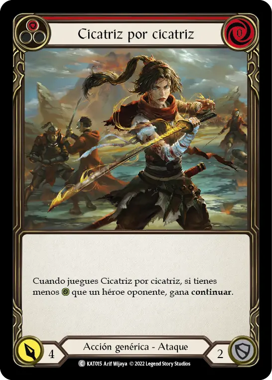 Card: Scar for a Scar (red)