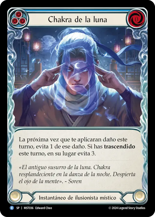 Card: Moon Chakra (blu)