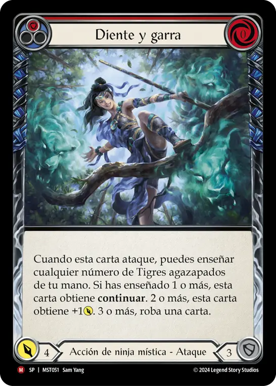 Card: Tooth and Claw (red)