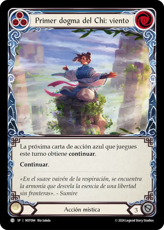 Card: First Tenet of Chi: Wind (blu)