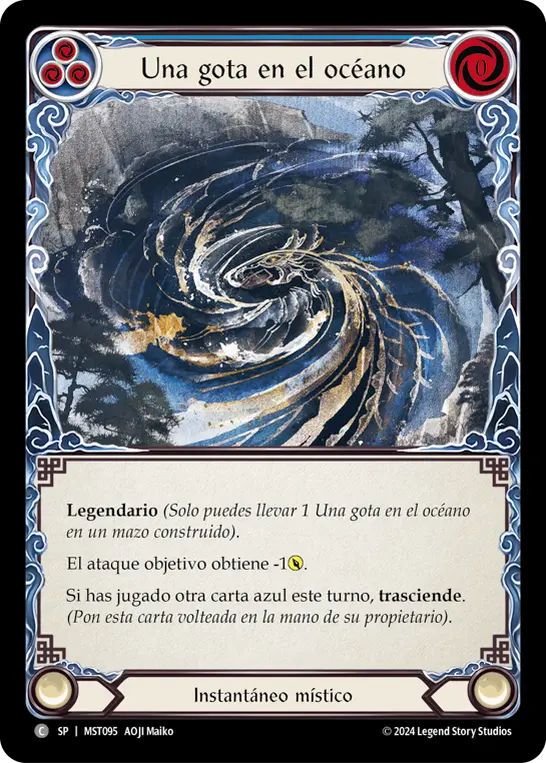 Card: A Drop in the Ocean (blu)