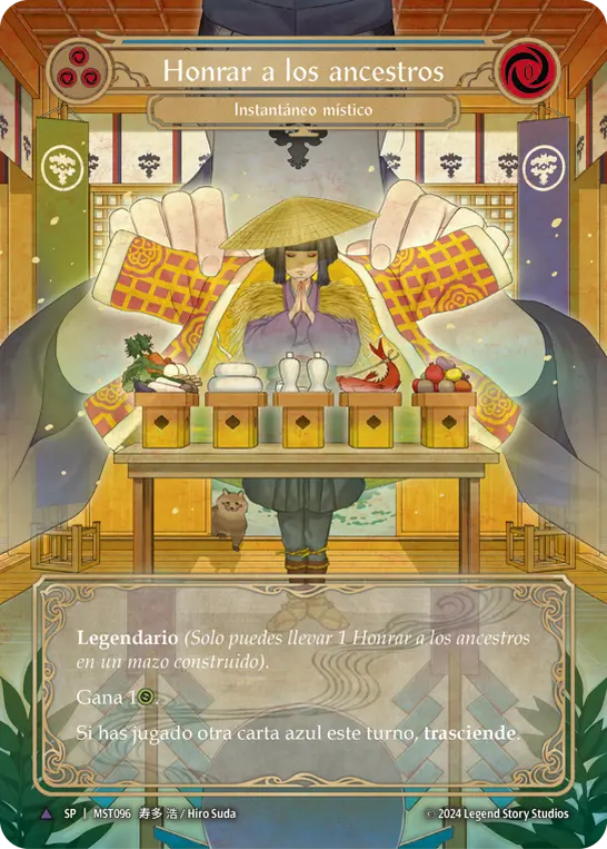 Card: Homage to Ancestors (blu)