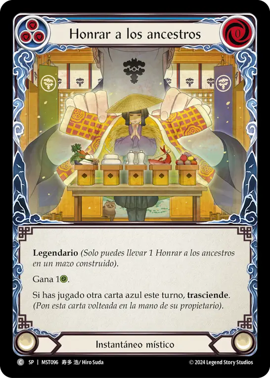 Card: Homage to Ancestors (blu)