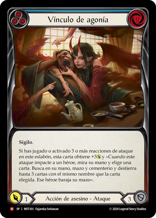 Card: Bonds of Agony (blu)
