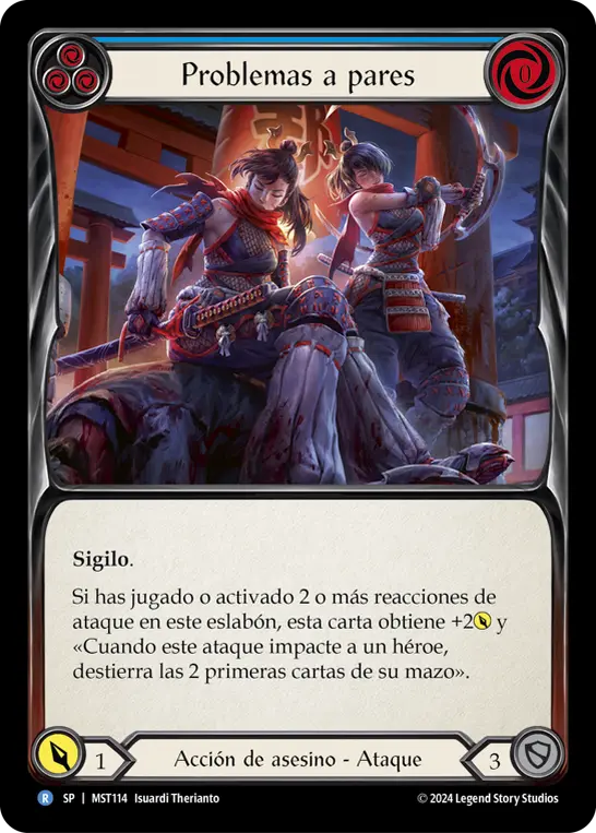 Card: Double Trouble (blu)