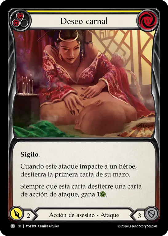 Card: Desires of Flesh (yel)