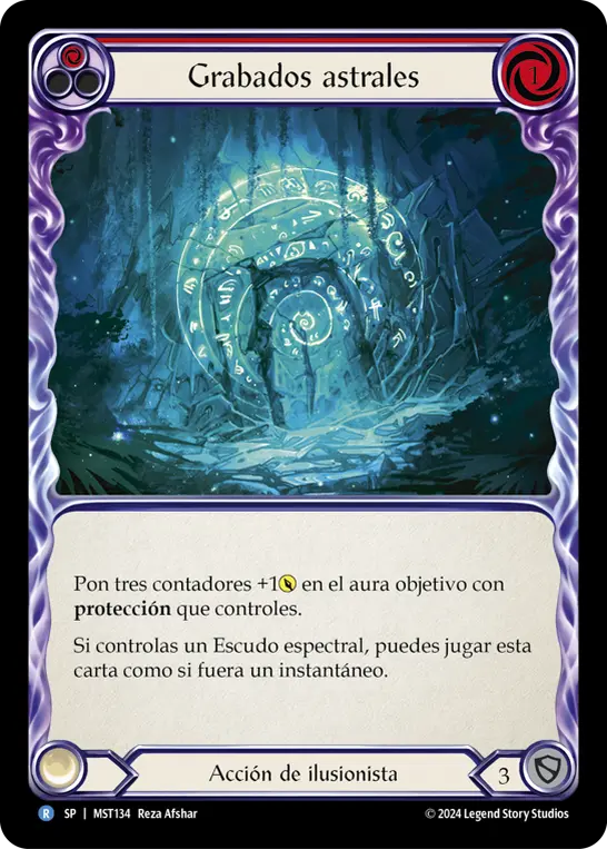 Card: Astral Etchings (red)