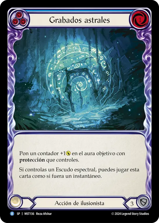 Card: Astral Etchings (blu)