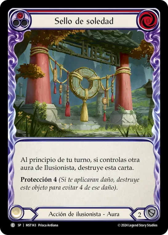 Card: Sigil of Solitude (red)