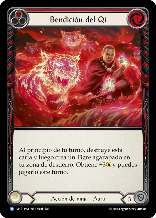 Card: Blessing of Qi (red)