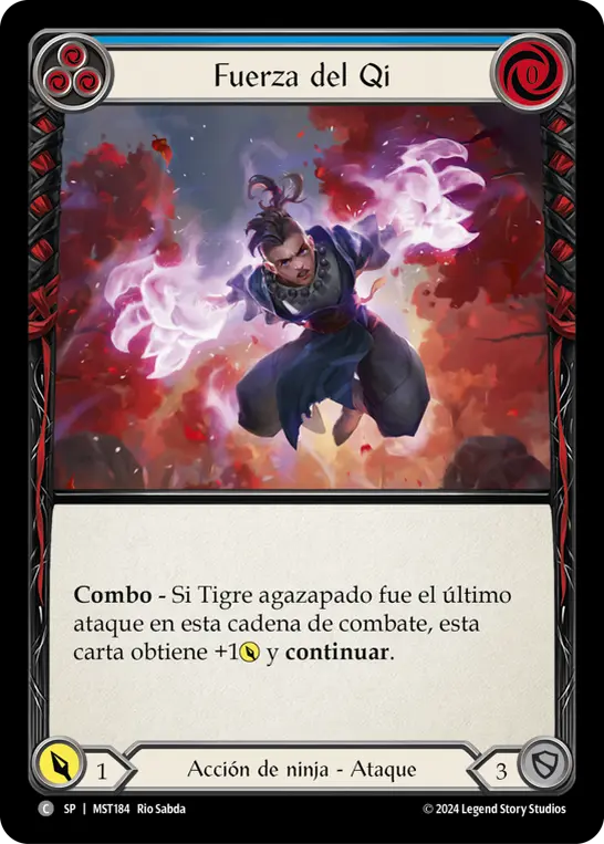 Card: Pouncing Qi (blu)
