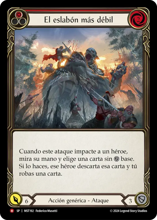 Card: The Weakest Link (red)