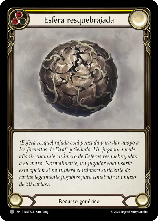 Card: Cracked Bauble (yel)