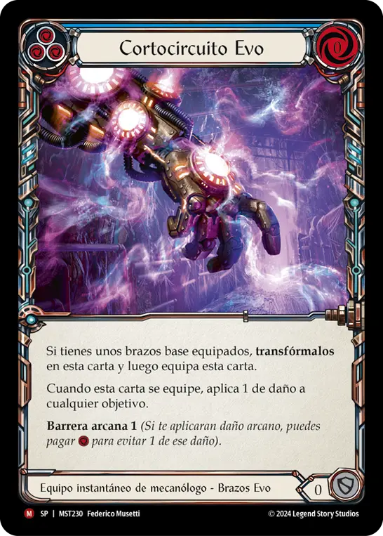 Card: Evo Shortcircuit (blu)
