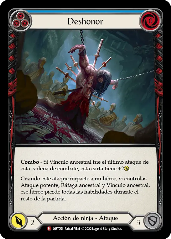 Card: Dishonor (blu)