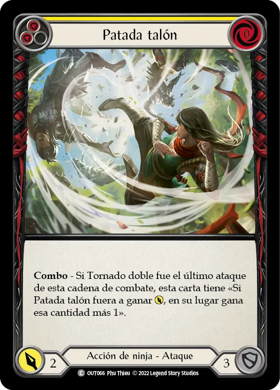 Card: Back Heel Kick (yel)
