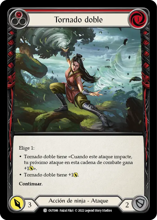 Card: Twin Twisters (red)