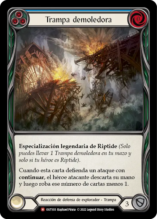 Card: Collapsing Trap (blu)
