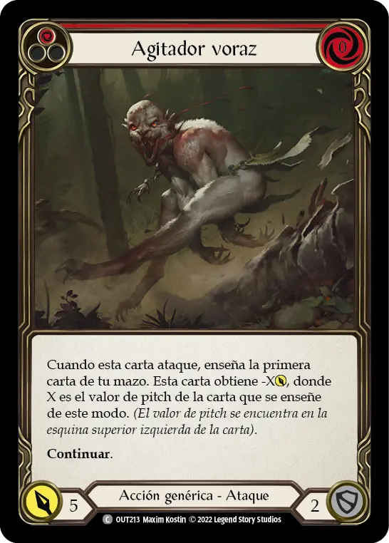 Card: Ravenous Rabble (red)