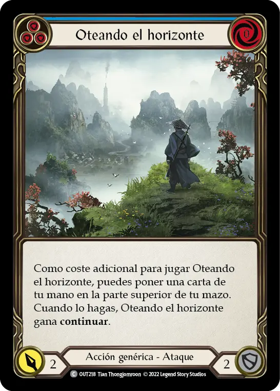 Card: Seek Horizon (blu)