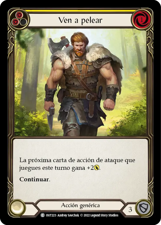 Card: Come to Fight (yel)
