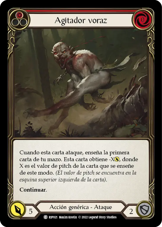Card: Ravenous Rabble (red)