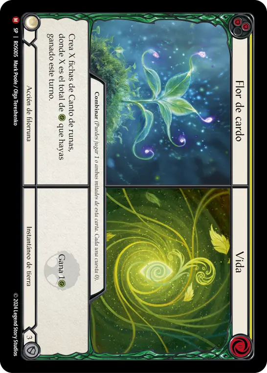 Card: Thistle Bloom||Life (yel)
