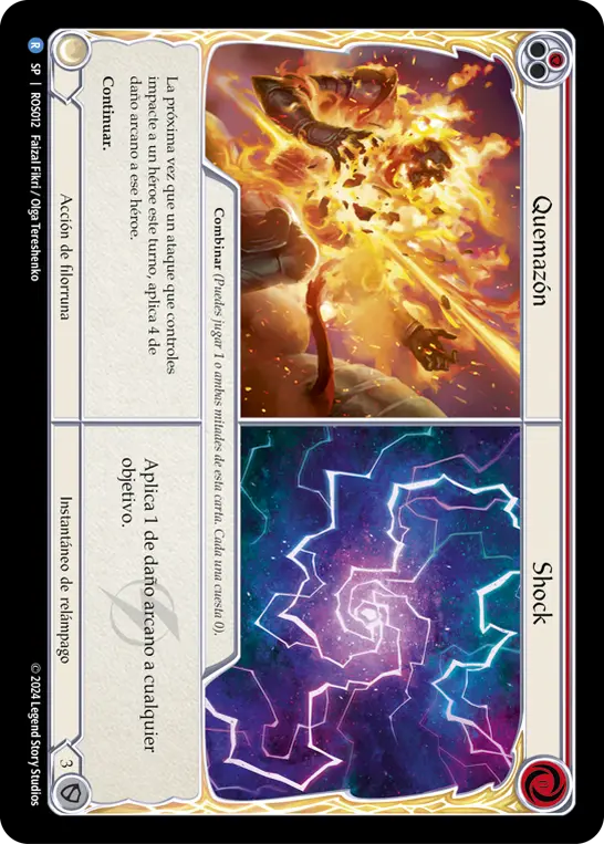 Card: Burn Up||Shock (red)