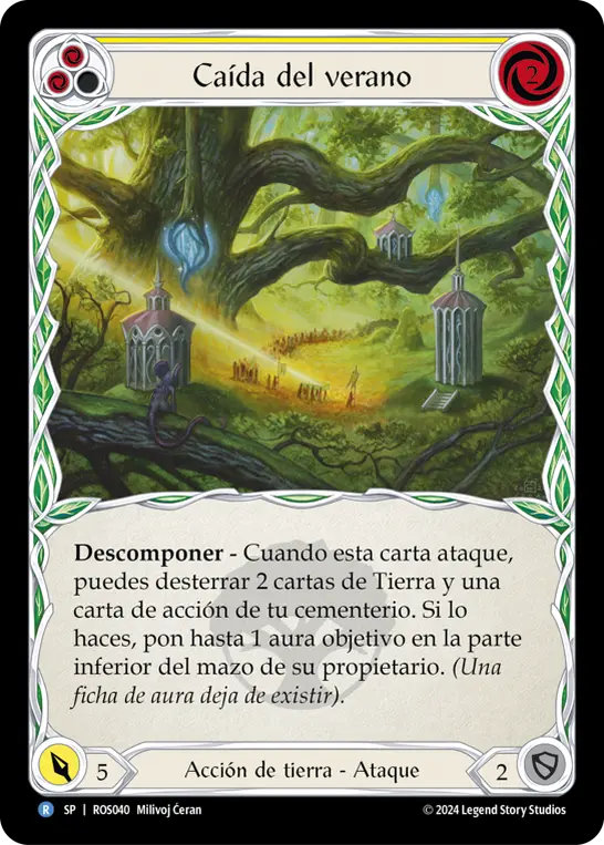 Card: Summer's Fall (yel)
