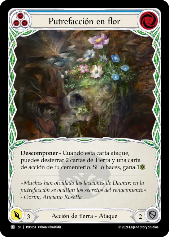 Card: Blossoming Decay (blu)