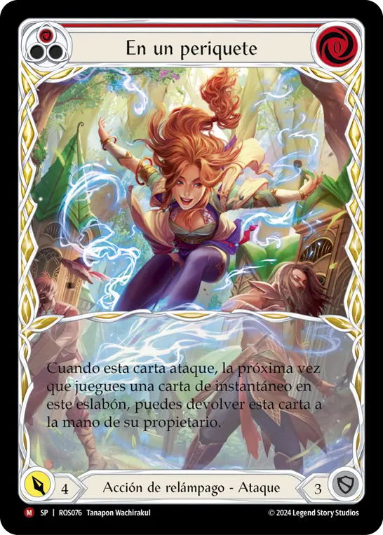 Card: Gone in a Flash (red)