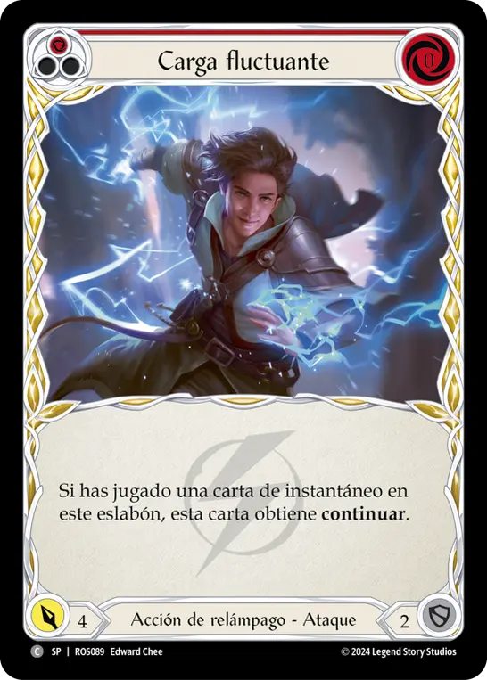 Card: Flittering Charge (red)