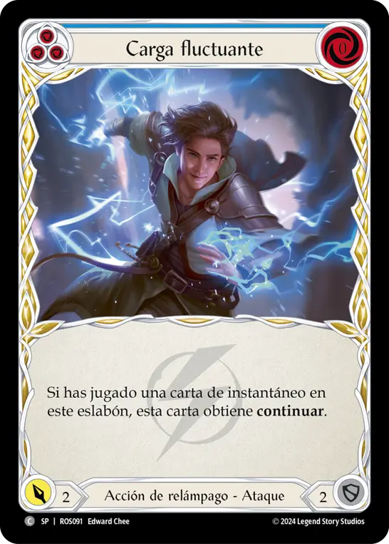 Card: Flittering Charge (blu)