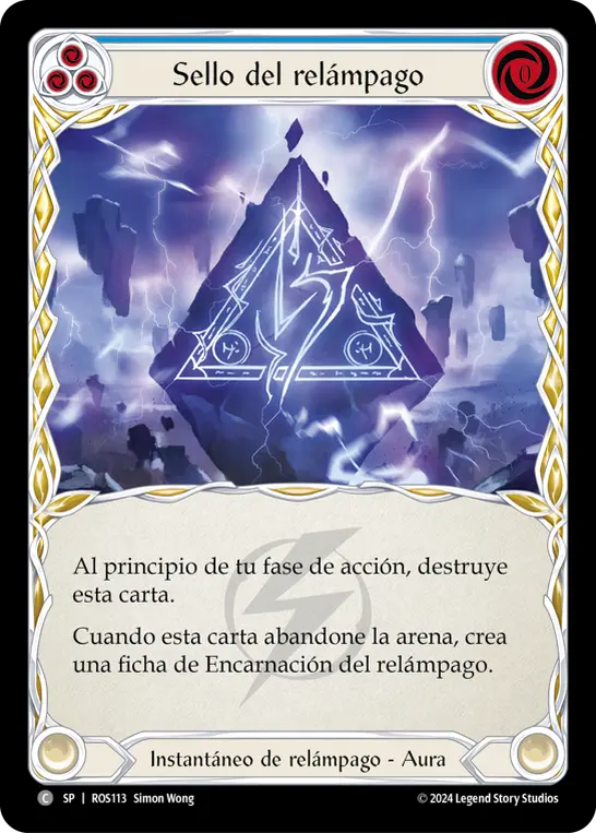 Card: Sigil of Lightning (blu)