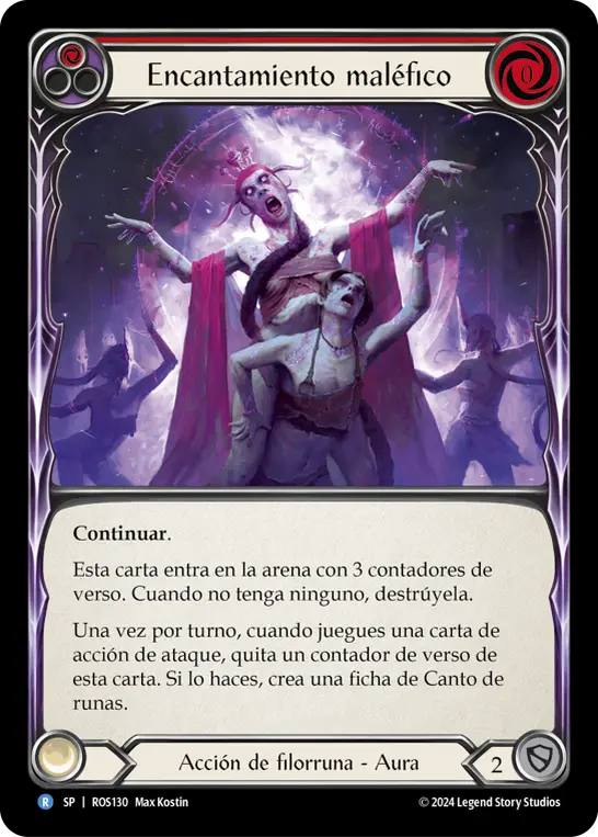 Card: Malefic Incantation (red)