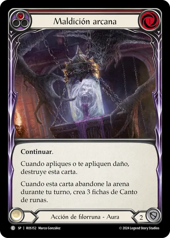 Card: Arcane Cussing (red)