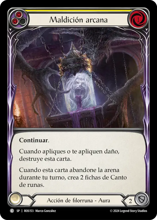 Card: Arcane Cussing (yel)