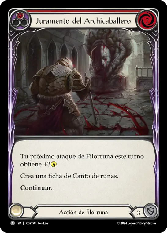 Card: Oath of the Arknight (red)