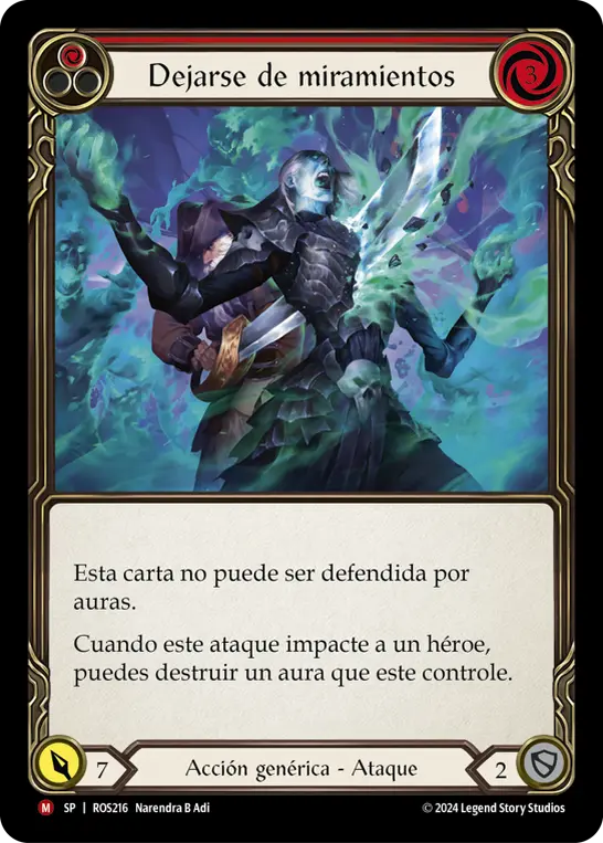 Card: Cut Through the Facade (red)