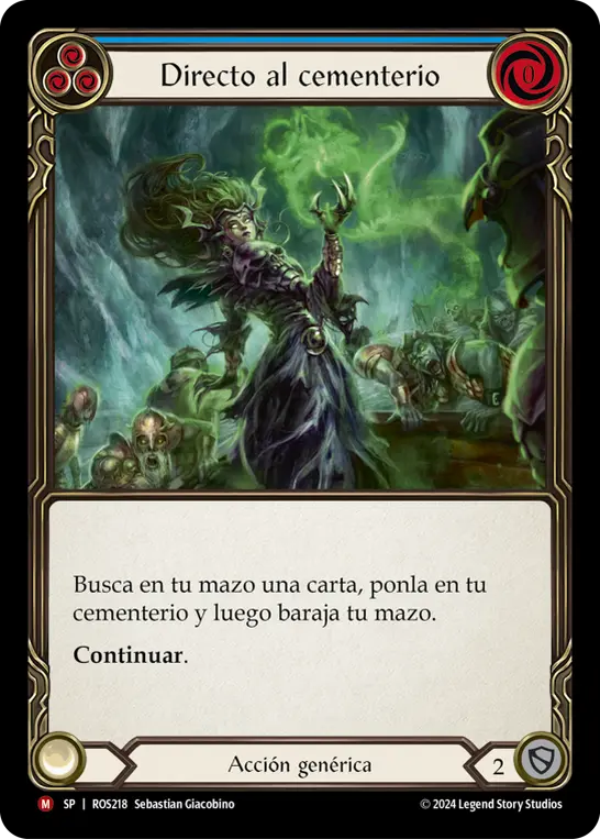 Card: Call to the Grave (blu)
