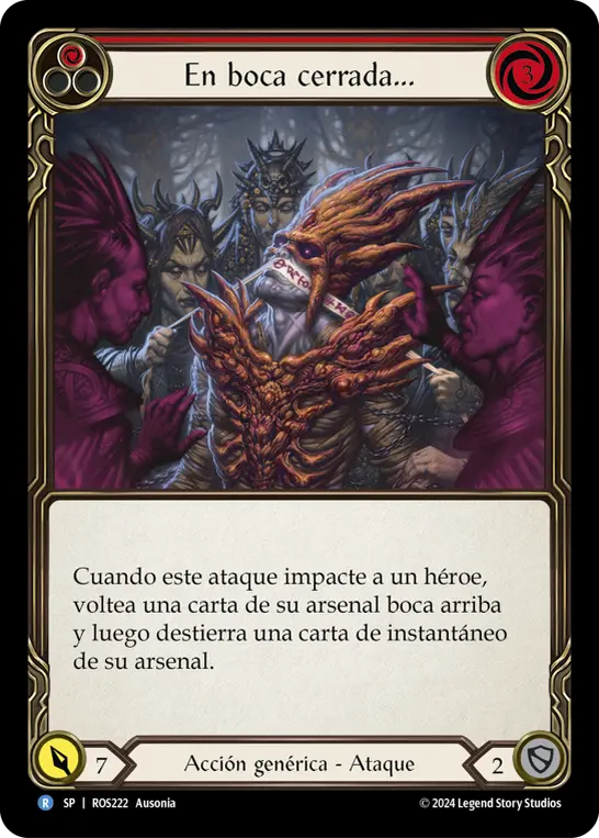 Card: Tongue Tied (red)
