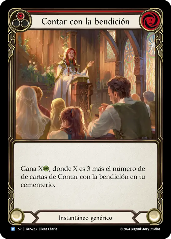 Card: Count Your Blessings (red)