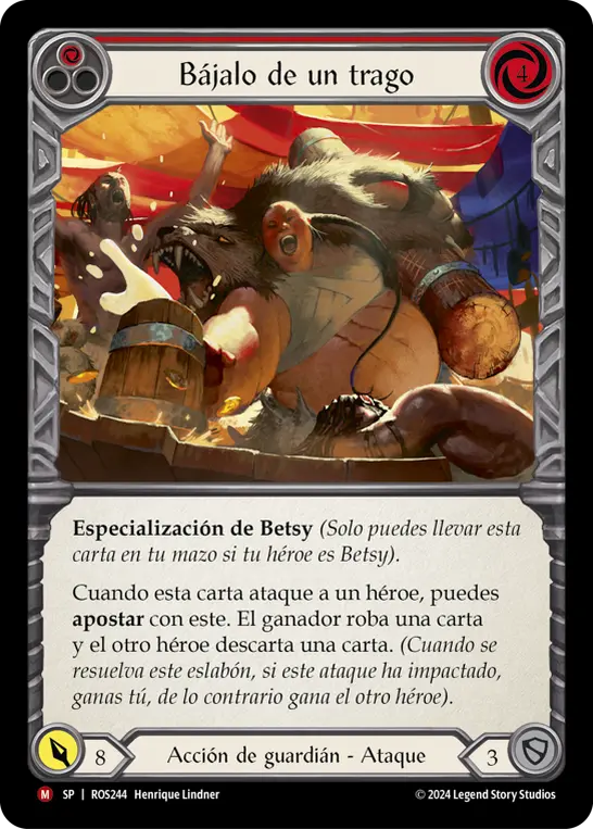 Card: Drink 'Em Under the Table (red)