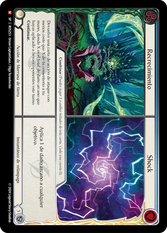 Card: Regrowth||Shock (blu)