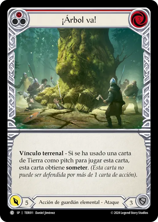 Card: Log Fall (red)