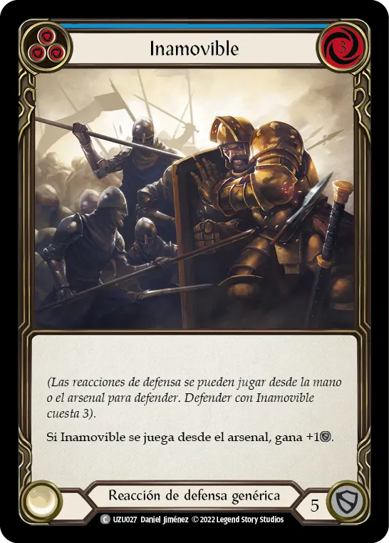 Card: Unmovable (blu)