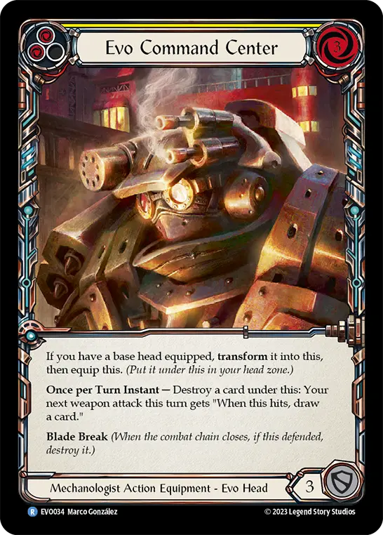 Card: Evo Command Center (yel)