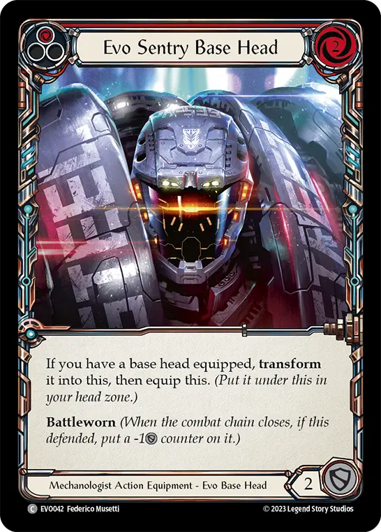 Card: Evo Sentry Base Head (red)